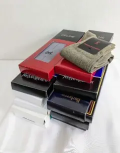 【未使用】 メンズ ブランド靴下 Burberry YSL CELINE 13点
