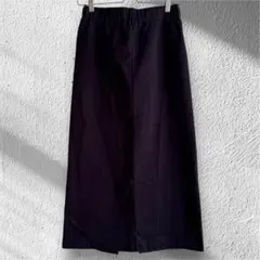 IENAダークネイビータイトロングスカート size36 ウエストゴム 紺色のサムネイル