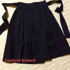 Couture brooch 濃紺　スカート　Мサイズ