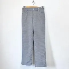 【極美品】FIDRA フィドラ チェック ストレートパンツ レディース 春夏