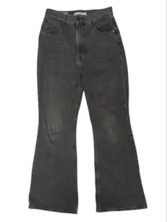 m6184【LEVI’S】70s ブラックデニム ブーツカット 26
