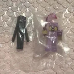 マインクラフト　マイクラ　フィギュアあそーと　エンダードラゴン編　２種