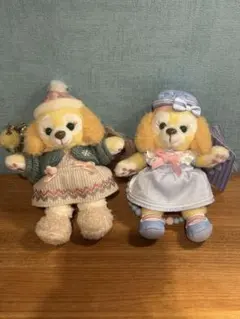 香港ディズニー　クッキーアン　ぬいぐるみチャーム　2体セット