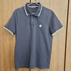 MONCLER ポロシャツ ネイビー スリムフィット Sサイズ - メルカリ
