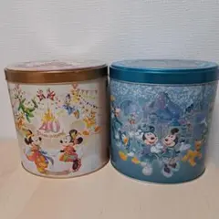 【単品購入OK】東京ディズニーリゾート チョコ空き缶2個セット 40周年25周年のサムネイル