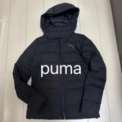 Puma フード付き 黒 ダウンジャケット