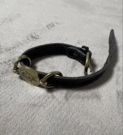 IL BISONTE ブラックレザーブレスレット