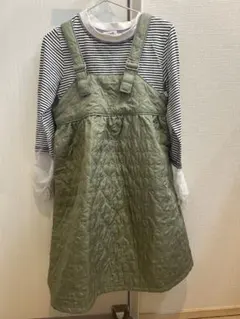 美品　110ワンピース×ロンT 2点セット 女の子 春秋コーデ ナチュラル