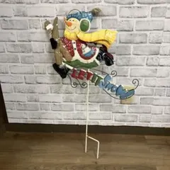 B-3 スノーマン 雪だるま ガーデンピック ガーデニング オーナメント 置物