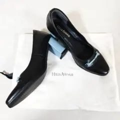 美品　HILLSAVENUE マチルダ　ラムレザー　23　バイカラー