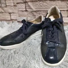 pedala ペダラ アシックス スニーカー　エナメル レザー ラメ シューズ