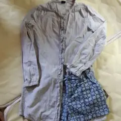 GAP　シャツワンピース&ショートパンツ