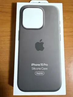 iPhone 15 Pro シリコンケース MagSafe グレー