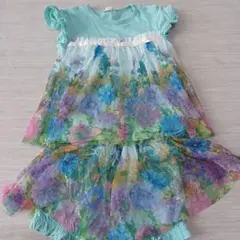 ニットプランナー　KP　転写 花柄チュニック 90　上下セット