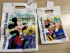 新品　ディズニーリゾート　買い物袋　ショッピングバッグトートバッグ 大小セット