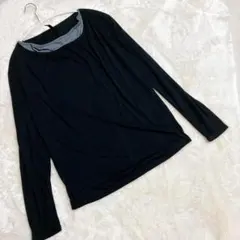 WISDOM ウィズダム ＊ 長袖　Tシャツ　トップス　重ね着風　ユニセックス