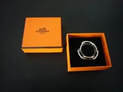 【極美品】エルメス(Hermes) スカーフリング シルバー シェーヌダンクル