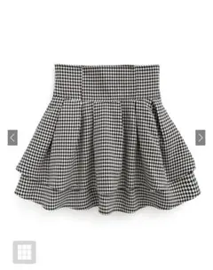 GRL　インパン裏地付き千鳥柄フレカミニスカート　gm773