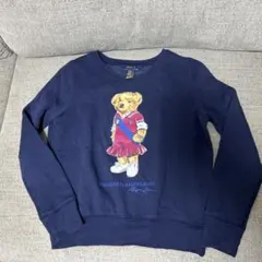 【美品】Polo Ralph Laurenトレーナー M (8-10) ネイビー