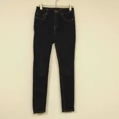 JEANASIS スキニーパンツ ストレッチ S 　デニムパンツ　牛革
