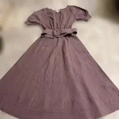 ジルスチュアート　ロングニット半袖ワンピース