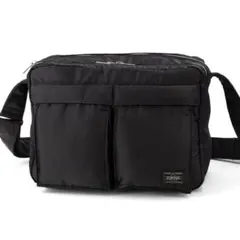 A069【ポーター／タンカー】スリングバッグ　ショルダー　ナイロン　ブラック　黒