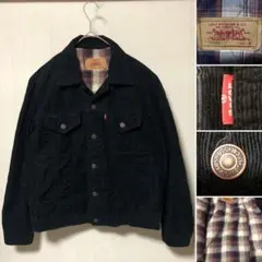 美品❗️Levis リーバイス 70500 短丈 コーデュロイGジャン 黒M