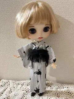 ブライス　アイシードール　リカちゃんアウトフィット着物　浴衣のサムネイル