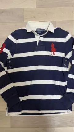 Polo Ralph Lauren ラガーシャツ L ネイビー/ホワイト - メルカリ