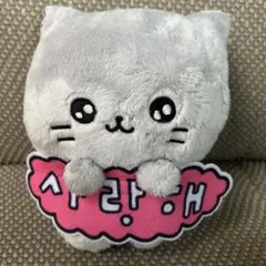 チェゴシム メッセージ付きぬいぐるみ グレー