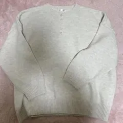 apres jour mignon ボタン付きニット