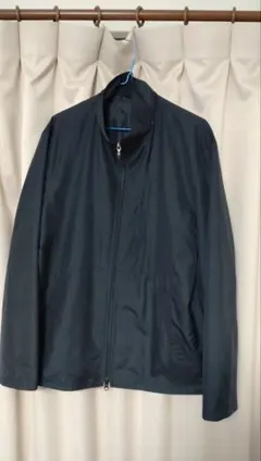 ※年末に廃棄　コムサイズムナイロンジャケット ダブルジップ　黒