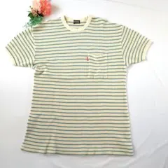 k386♥パーソンズ PERSON'S ボーダーワッフル Tシャツ フリーサイズ