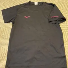 Mizuno メッシュシャツ S 黒/ピンク