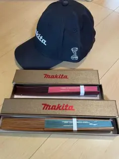 マキタ　海外記念品　扇子　帽子