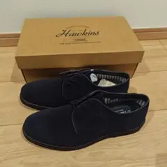 Hawkins プレーントゥ ネイビー スエード調シューズのサムネイル