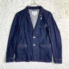 美品✨CRIMIE デニム テーラード ジャケット S 日本製 ストレッチ 濃紺のサムネイル
