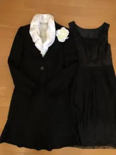 セレモニースーツ 黒 4点セット 9号 美品 入学・卒業