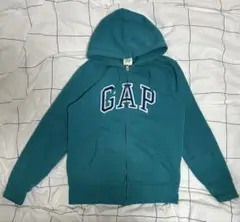 GAP ターコイズ ジップアップパーカー