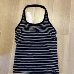 新品　ユニクロ エアリズムコットン　オープンバックホルター　ブラトップ