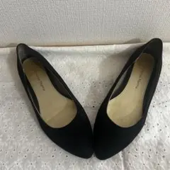 オリエンタルトラフィック　ブラックフラットシューズ