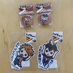 ハイキュー‼︎ステッカー&缶バッジ　日向　影山