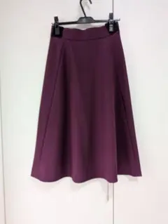パープル フレアスカート ロング丈のサムネイル