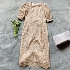 e【美品】プレフェリール ワンピース ドレス 結婚式 オケージョン