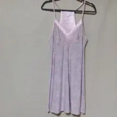 【難あり】レオパード柄サテンワンピース ピンク