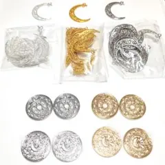 【新品未使用】2700円分　三日月チャーム　魔法陣チャーム　太陽　三日月　55個