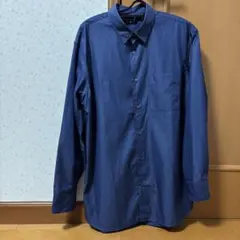 ユニクロ +J ブロードシャツ　レギュラーカラー Mサイズ　長袖　ブルー