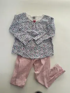 PETIT BATEAU 花柄パジャマセット 4a 104cm