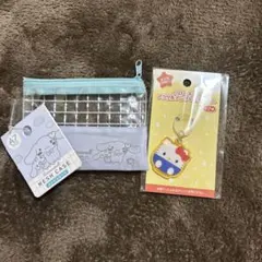 シナモロール A7 メッシュケース　 キティちゃんアンブレラチャーム