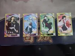英傑大戦　逃げ上手の若君　足利尊氏　吹雪　風間玄蕃　雫　4枚セット